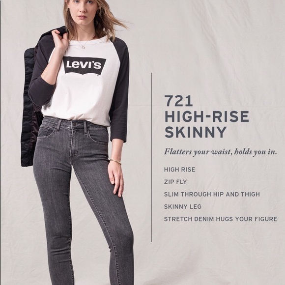 Levi’s 721 High rise skinny w/ distress - Picture 5 of 5